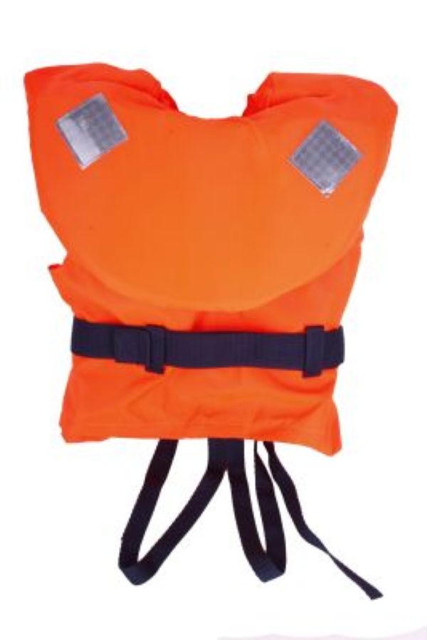 awn Feststoff-Rettungsweste Bravissimo mit Signalpfeife, klassische Schwimmweste für höchste Sichtbarkeit und zertifizierte Sicherheit -