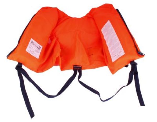 awn Feststoff-Rettungsweste Bravissimo mit Signalpfeife, klassische Schwimmweste für höchste Sichtbarkeit und zertifizierte Sicherheit -