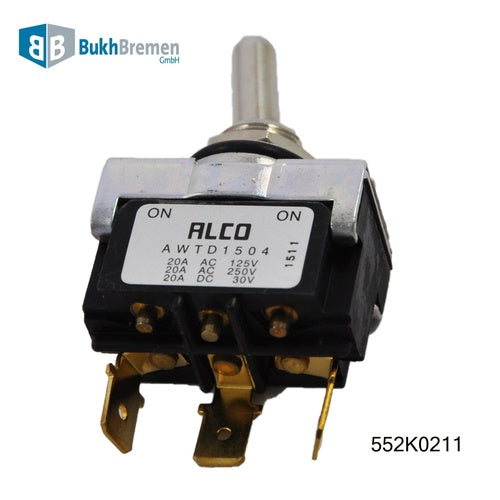 Bukh Toggle Switch Waterproof, Switch, Black, Model XYZ123