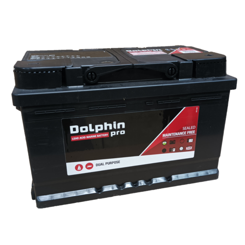 Dolphin PRO Marine Battery 70Ah 12V SMF Sealed Maintenance-Free, Boat Battery, Reliable Power Delivery in Difficult Conditions