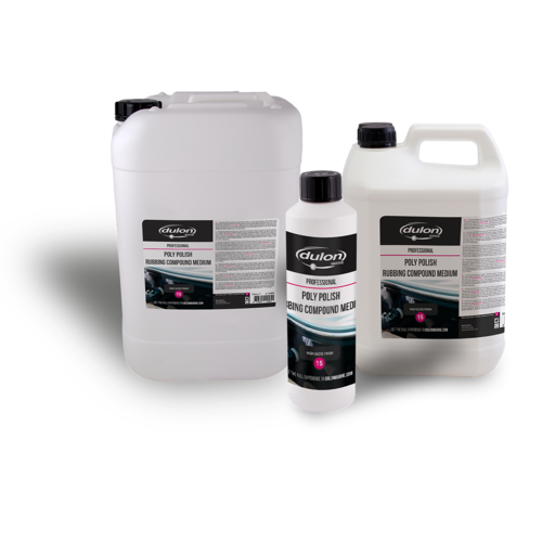 Dulon Poliermittel Hochglanzoberfläche, Reinigungs- und Entfettungsmittel, Mid-Size Politur, entfernt feine Kratzer und Schlieren, 0,5 L