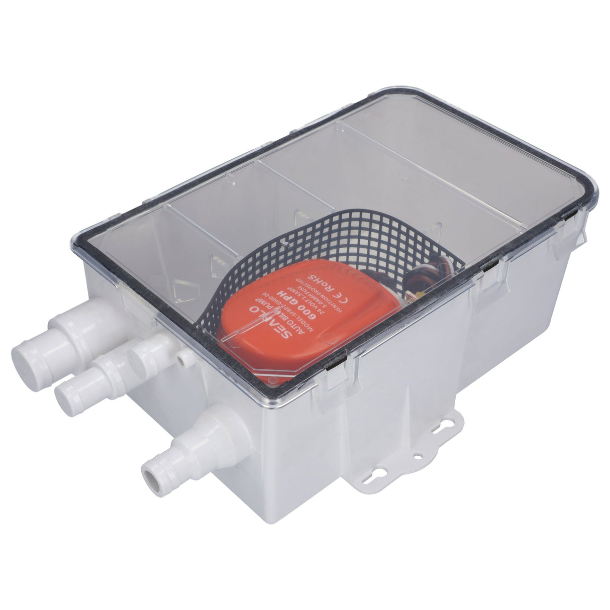 SEAFLO Automatik Duschpumpensystem Sahara 600/750 GPH, wasserdichte Abwasserpumpe, wartungsfreundlich für Boot und Caravan