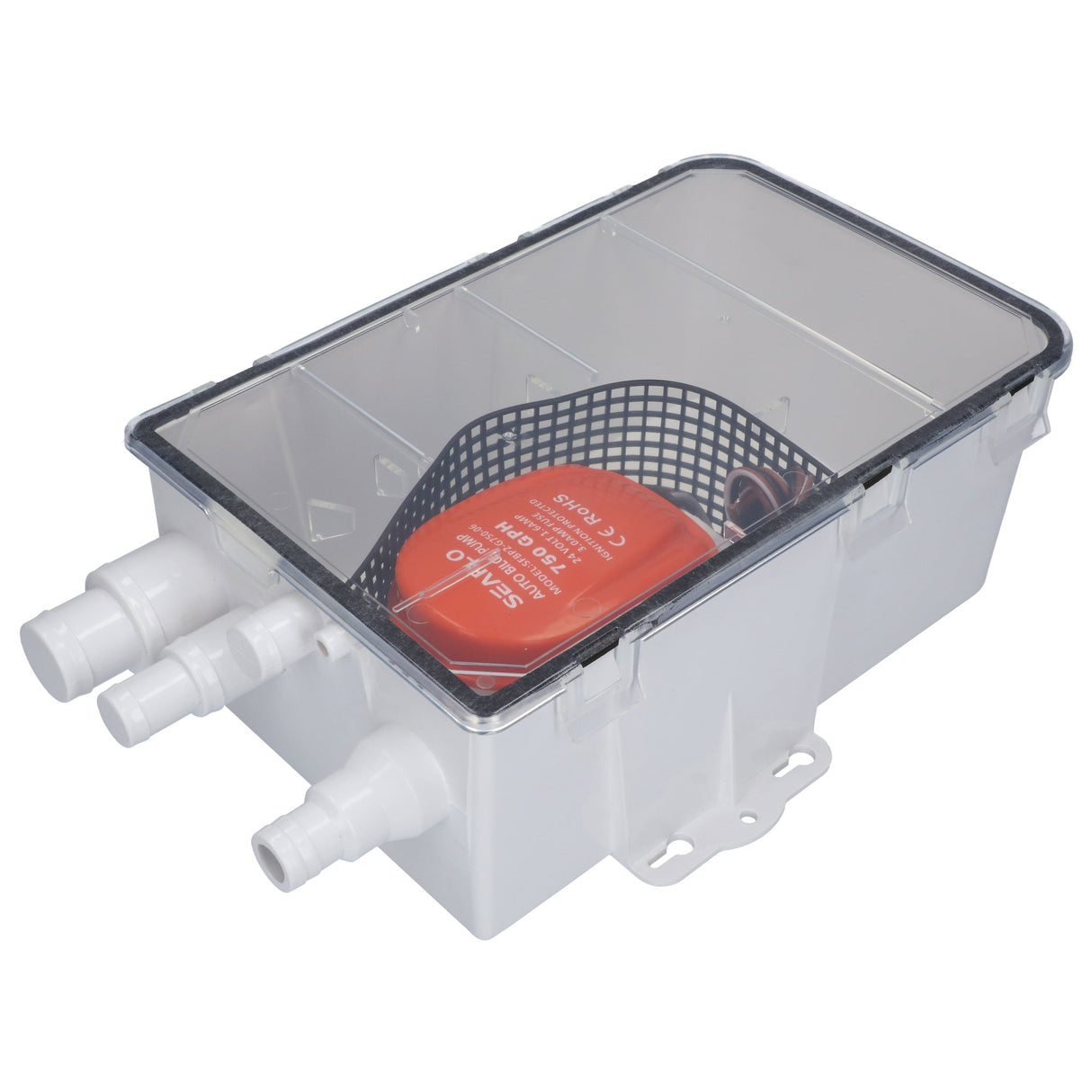 SEAFLO Automatik Duschpumpensystem Sahara 600/750 GPH, wasserdichte Abwasserpumpe, wartungsfreundlich für Boot und Caravan