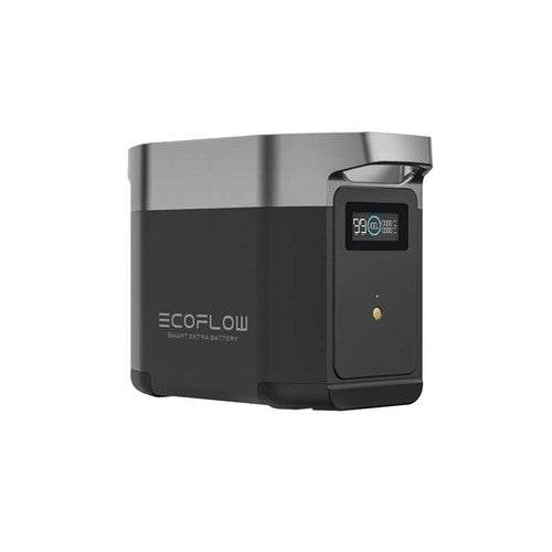 EcoFlow Zusatzakku Erweiterbare Kapazität 2.048 Wh, Intelligenter Akku, Bequemes Aufladen