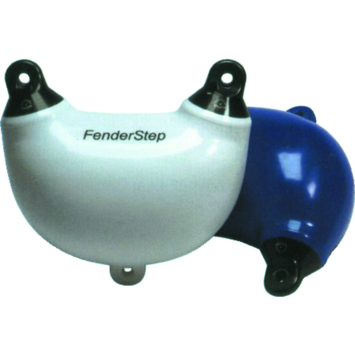 Scanmarin Fenderstep Einstiegshilfe und Bootsschutz, multifunktionaler Fender mit Stufe - weiß oder blau