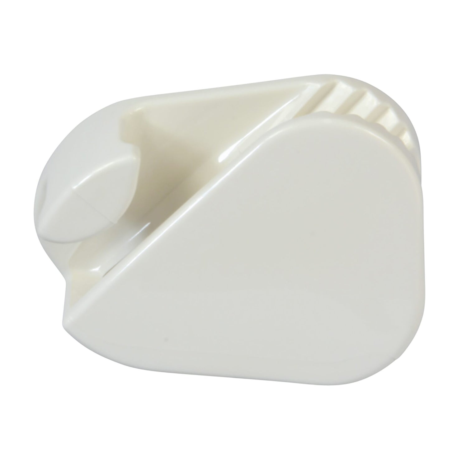 Clamcleat Fenderleinen-Klemme 3-6 mm weiß, Seilklemme, ideal für Fenderhöhe