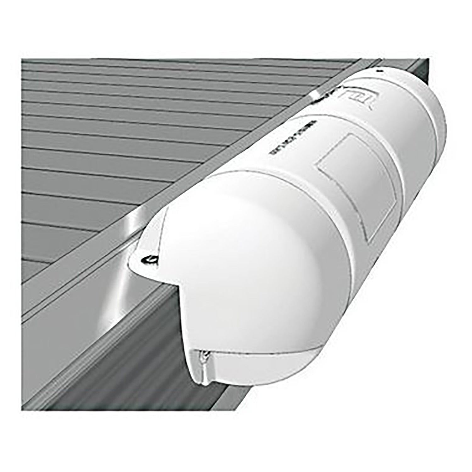 Majoni Bumper-Stegfender Ø 25 x 110 cm, PVC, stabiler Schutz für Boot und Steg - blau oder weiß