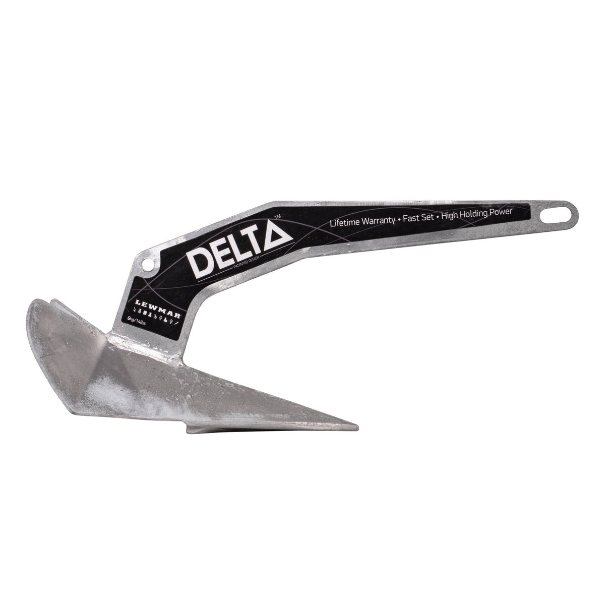 Lewmar Delta-Anker mit optimaler Haltekraft, Bootsanker, Mangan-Stahl-Legierung, feuerverzinkt - 9 - 19 m Schiffslänge
