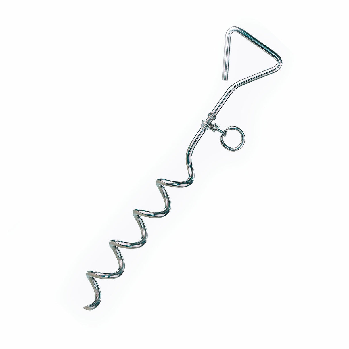 Bohranker Stahl verchromt Ø8,5x445 mm spiralförmig, Anker, robust und langlebig