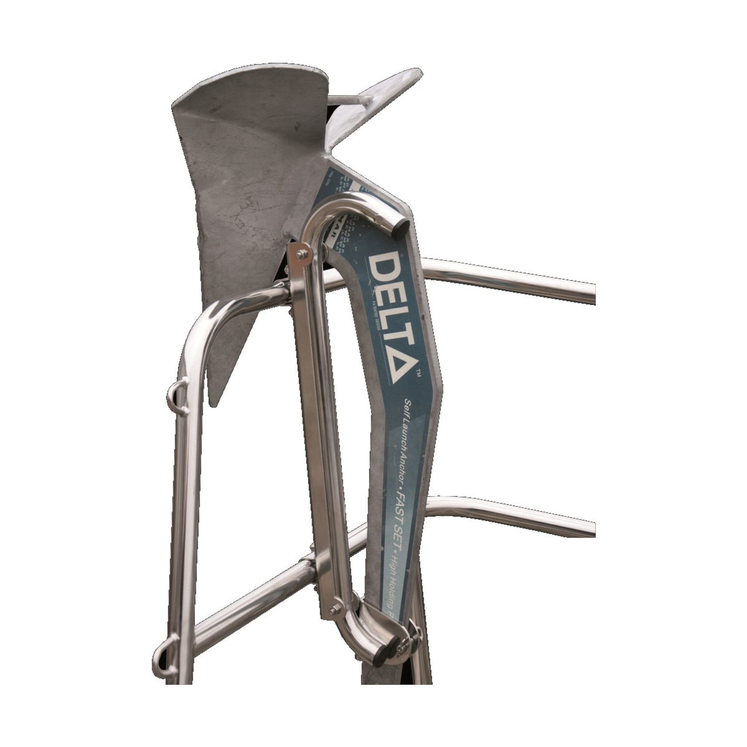 Heckankerhalter Edelstahl Rostfrei 16 kg, Ankerhalterung, einstellbare Schellen für Rohr-Ø 25 mm