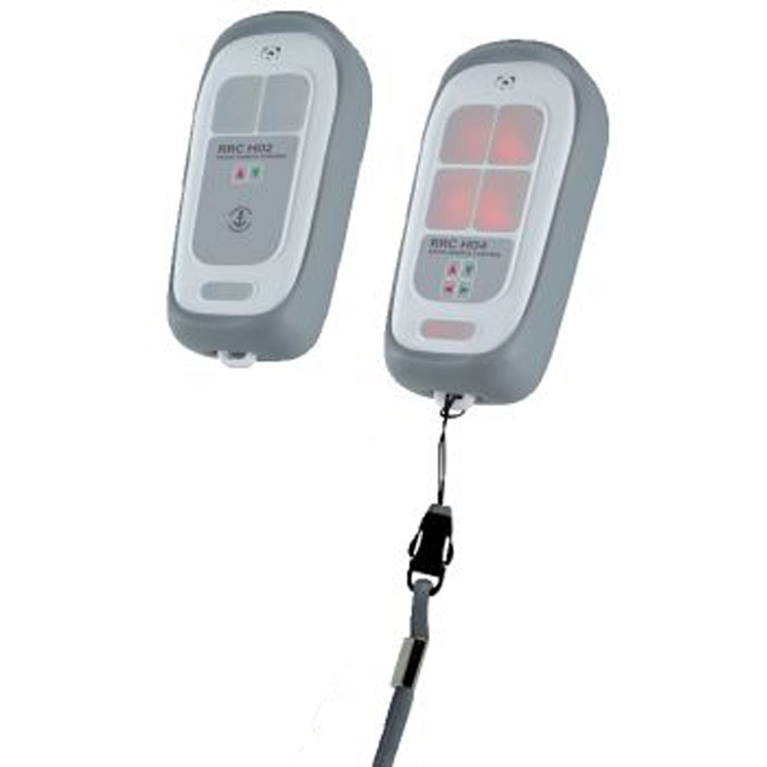 Quick Hand-Funkfernsteuerung ergonomisch, Funkfernbedienung, beleuchtete Silikontasten - H02, H04
