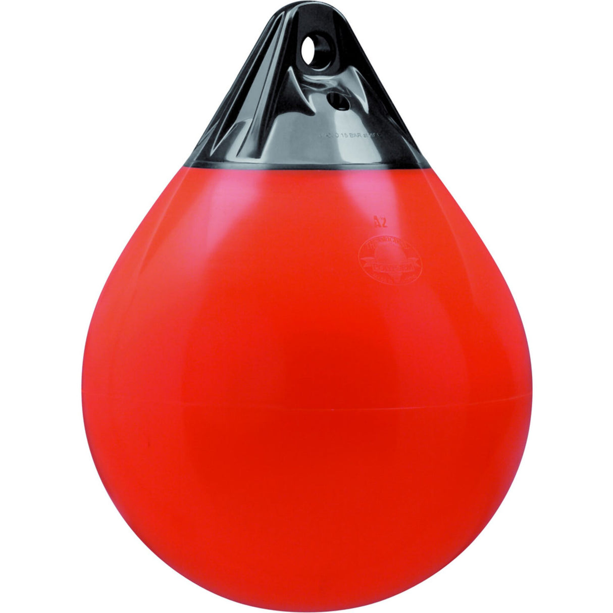 Polyform Kugelfender Aufblasbar, PVC-Fender, Hohe Belastbarkeit und Abriebfestigkeit - 23 - 55 cm rot, schwarz, creme-weiß, blau