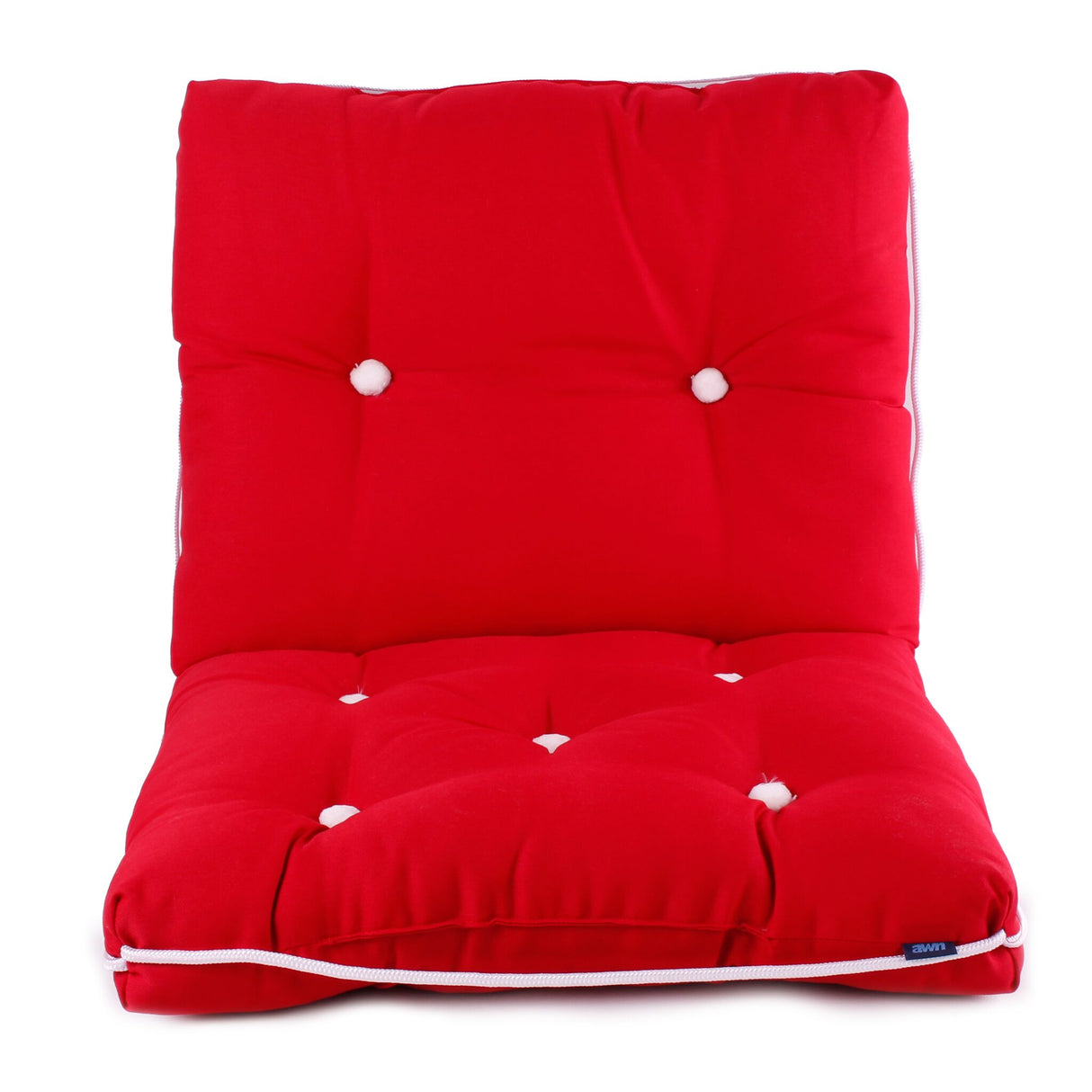awn Kapok-Kissen 45 x 76 cm – Wasserabweisend, leicht, ideal als Sitz- und Rückenkissen für Boote - rot, bordeaux-rot, hellgrau, grau, weiß, dunkelblau, blau, dunkelgrün, navy-weiß