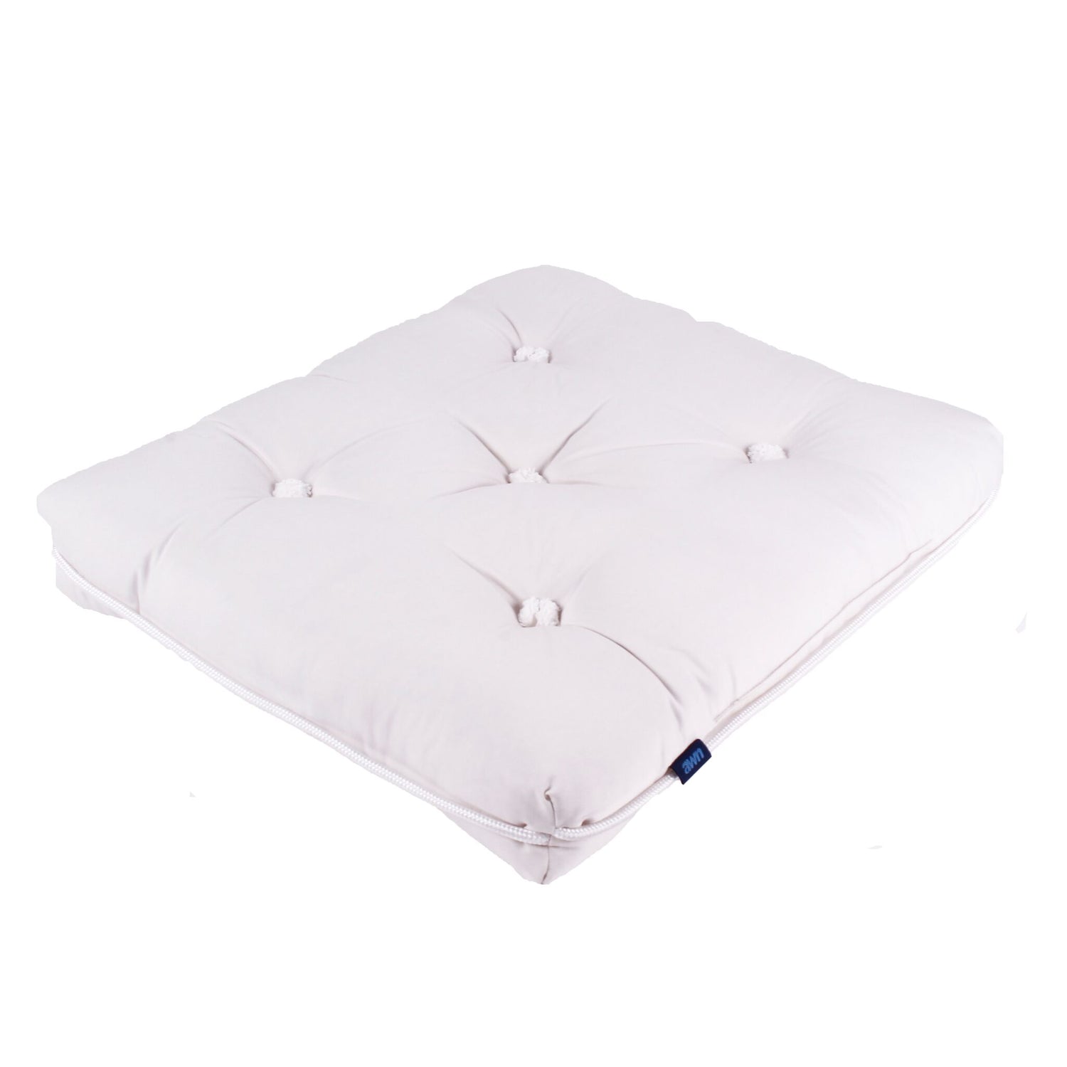 awn Kapok-Kissen Einzelkissen 100% natürliche Kapokfüllung, wasserabweisend, bequeme Sitzunterlage - bordeaux-rot, grau, hellgrau, navy-weiß, rot, dunkelblau, dunkelgrün, blau, weiß