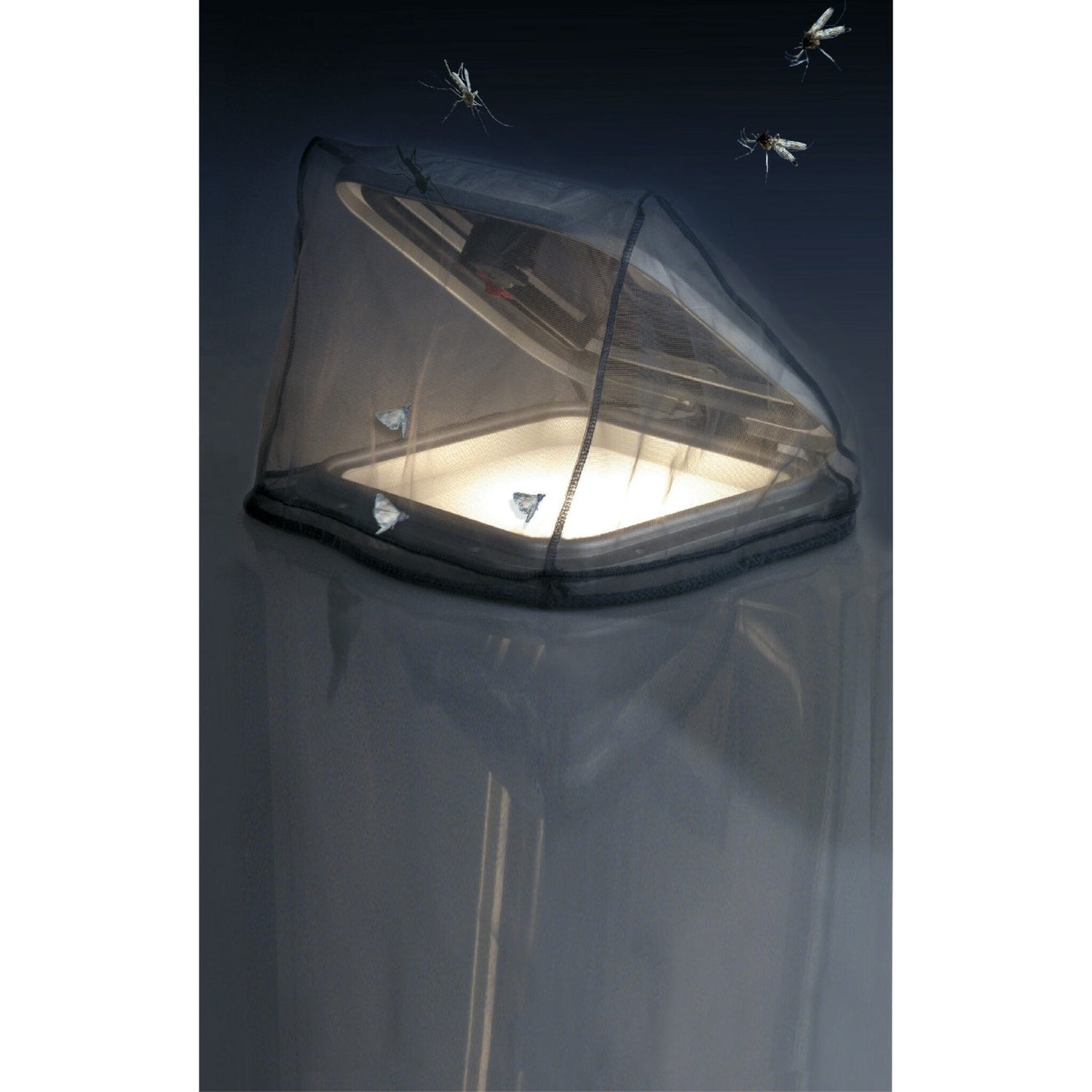 MARINET Moskitonetz aus UV-festem 100% Polyester, Insektenschutz für Fenster und Türen, einfach zu handhaben mit Bleileine - 540 x 540 - 700 x 700 mm