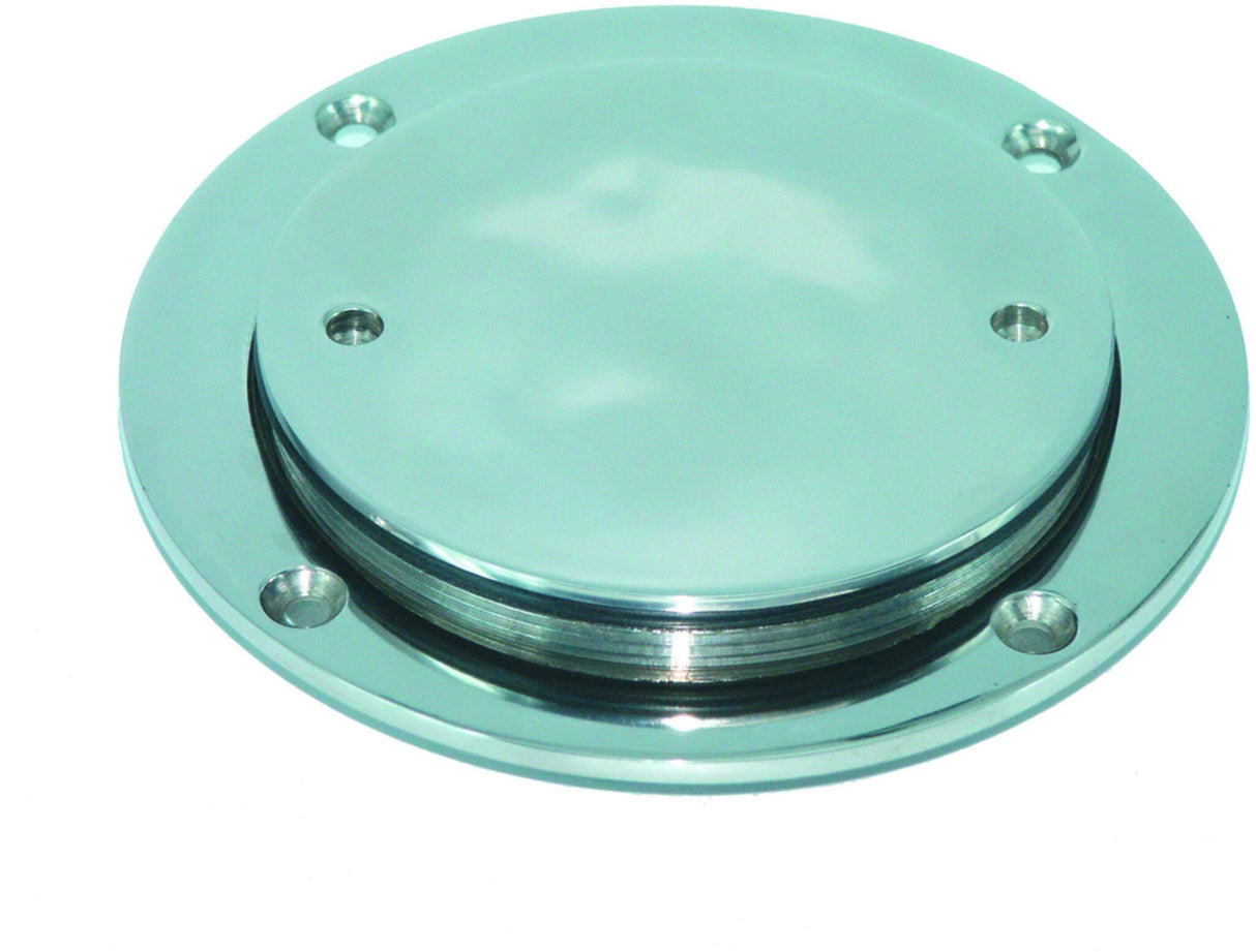 Inspection cover made of stainless steel, solid AISI 31, outer diameter 140 mm, inner diameter 100 mm, robust quality