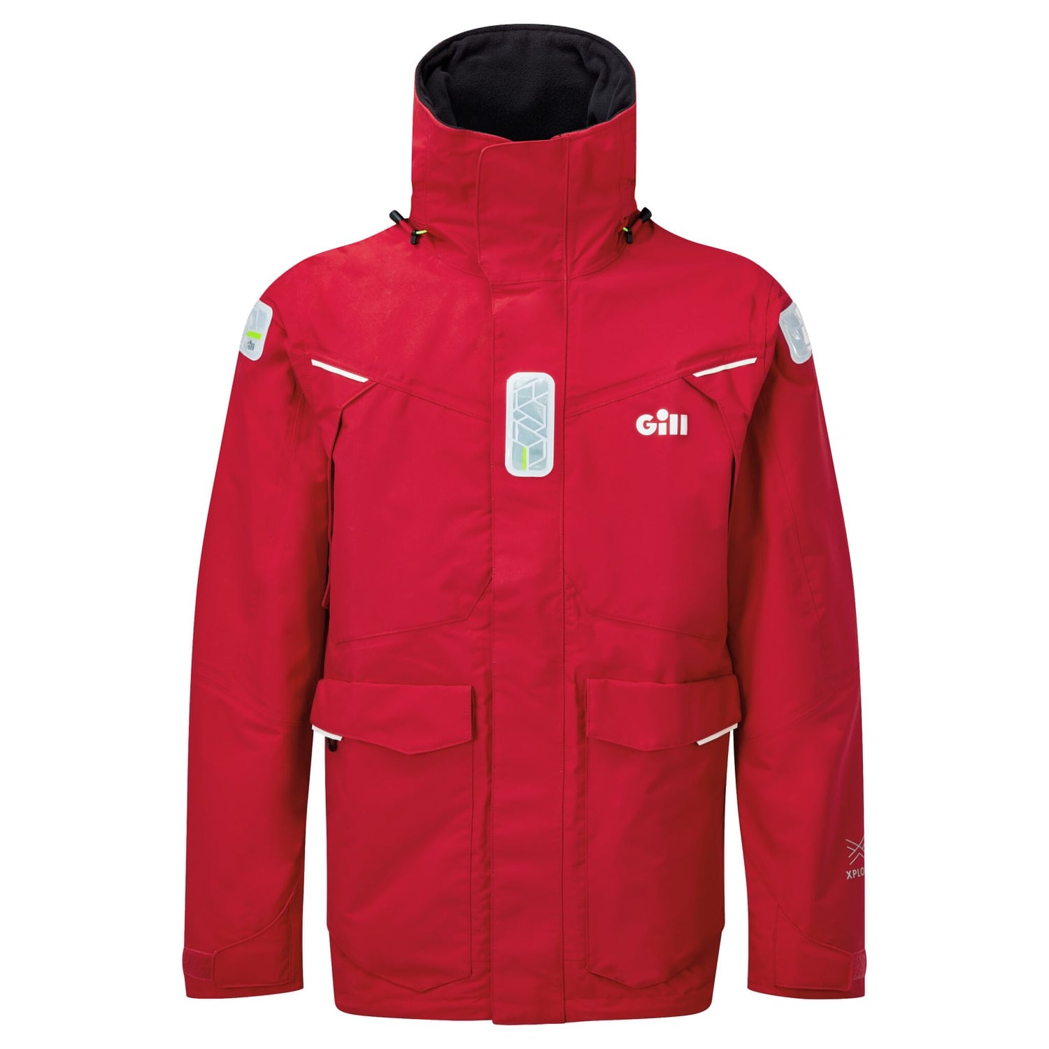 Gill Herren-Offshorejacke OS25, nachhaltig, wasserdicht, hohe Atmungsaktivität, Komfort und Strapazierfähigkeit - S – XXXL rot, graphit, blue jay