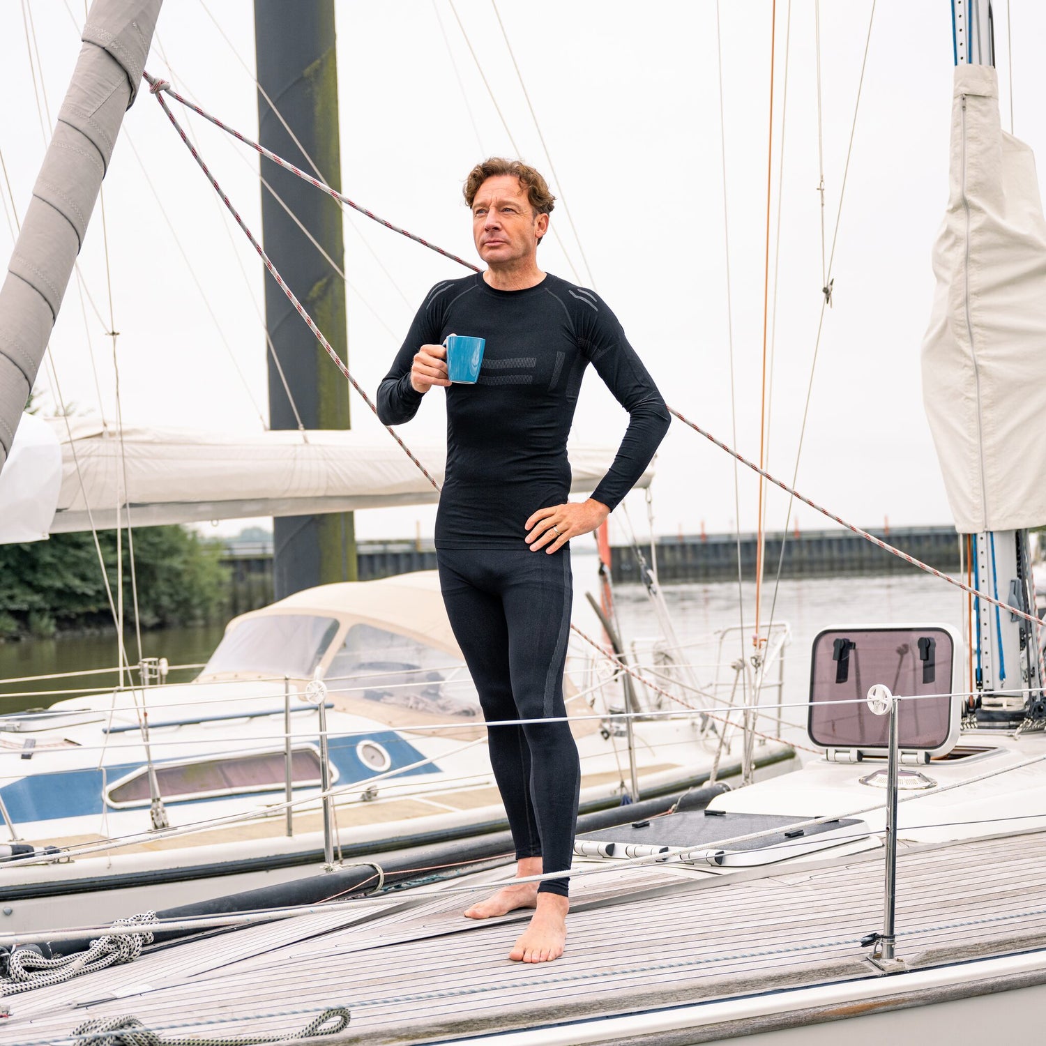 OCEAN pro+ Lange Funktionshose HIGH PERFORMANCE II, Baselayer für Herren und Damen, antibakteriell und schnelltrocknend - S/M – XXXL