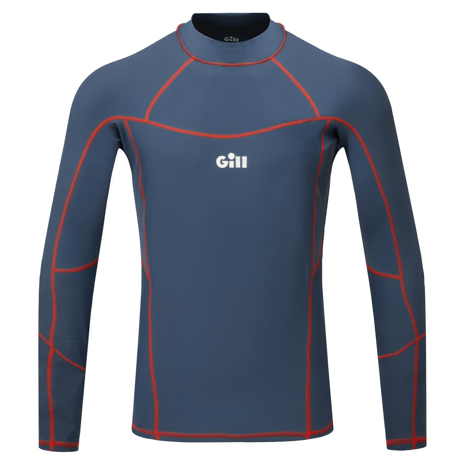 Gill UV-Langarmshirt PRO Rash Vest, elastisches Material, UV-Schutz 50+, hoher Kragen für maximalen Komfort - XS – XXL, ocean oder weiß
