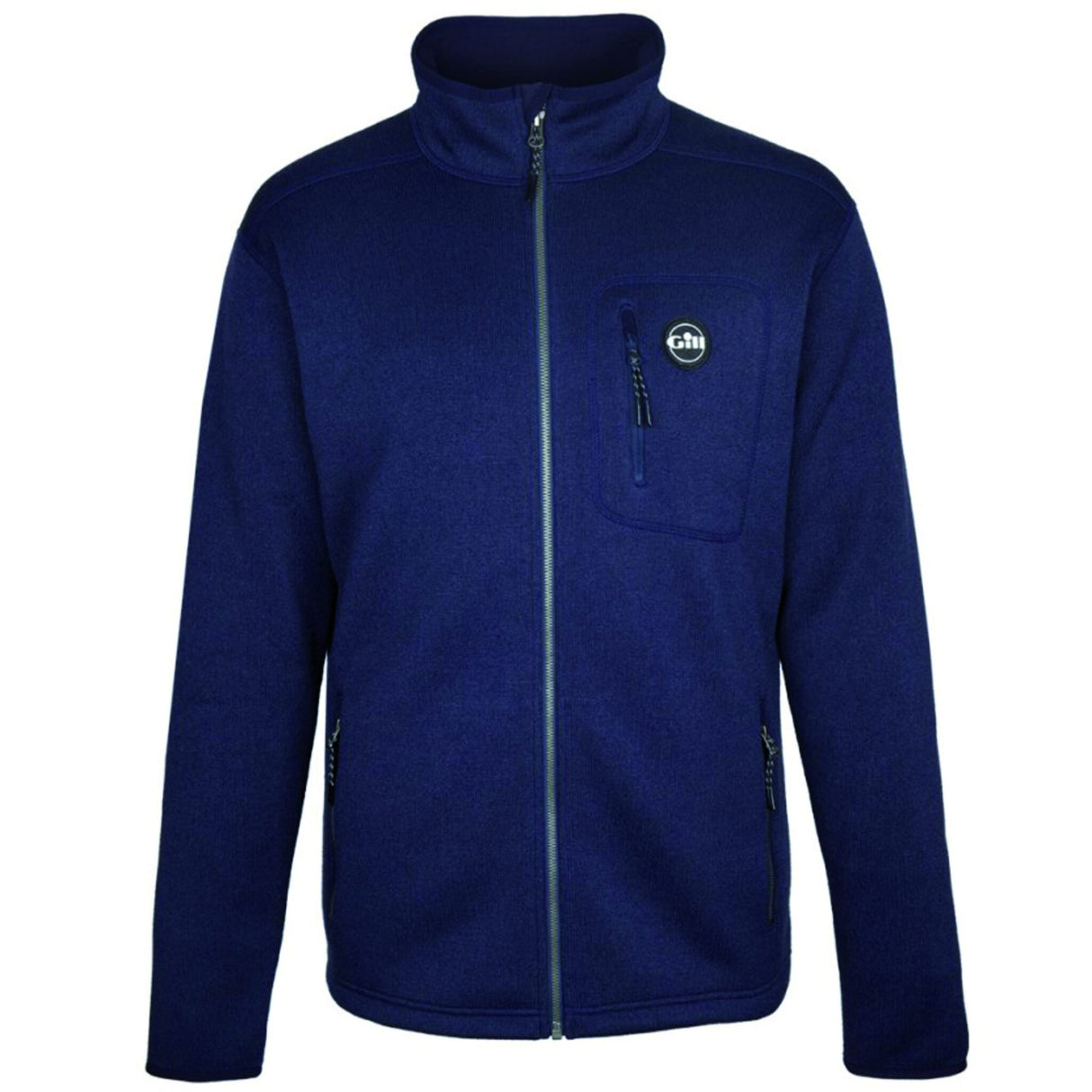 Gill Herren Strickfleecejacke – atmungsaktive Segeljacke mit Anti-Pilling-Finish, ideal für milde Temperaturen - M – XXL, navy, graphit