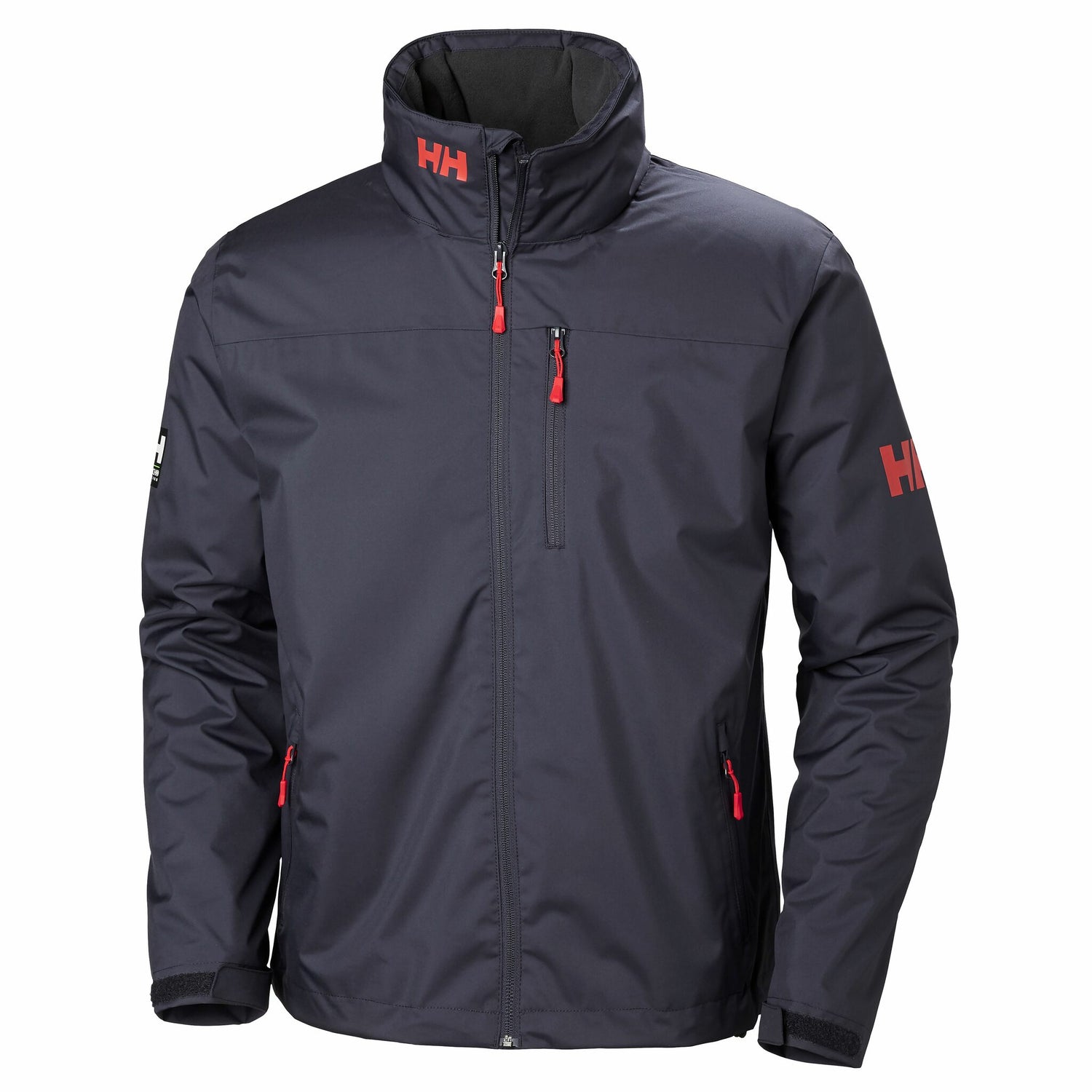 Helly Hansen Herren-Jacke CREW HOODED MIDLAYER wasserfest, atmungsaktiv, vielseitig elegantes Design - M – 3XL, weiß, hellgrau, royalblau, navy, graphit