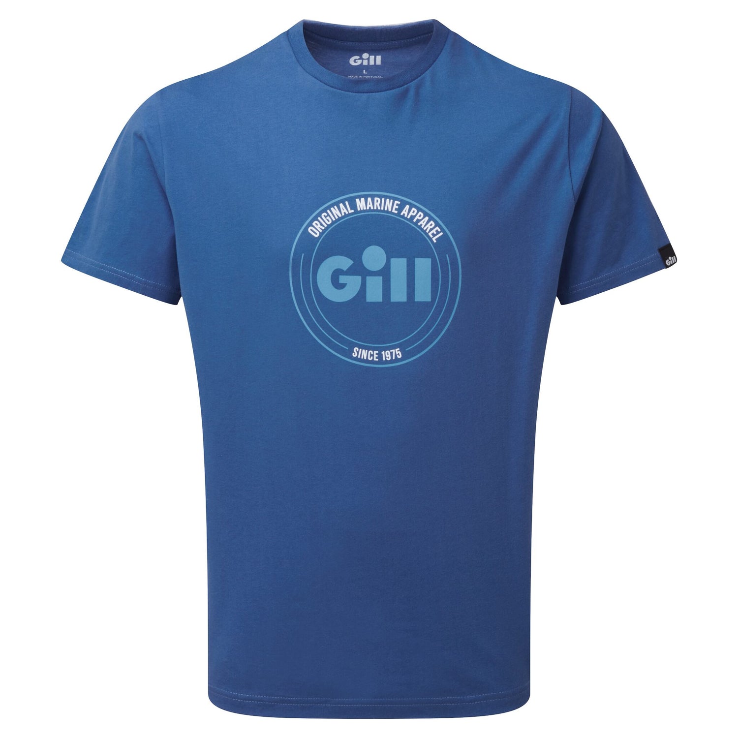 Gill Herren-T-Shirt SCALA Rundhalsausschnitt, Bio-Baumwolle, modisches maritimes Design - M – XXL  
weiß, rot, atlantic blue, iron