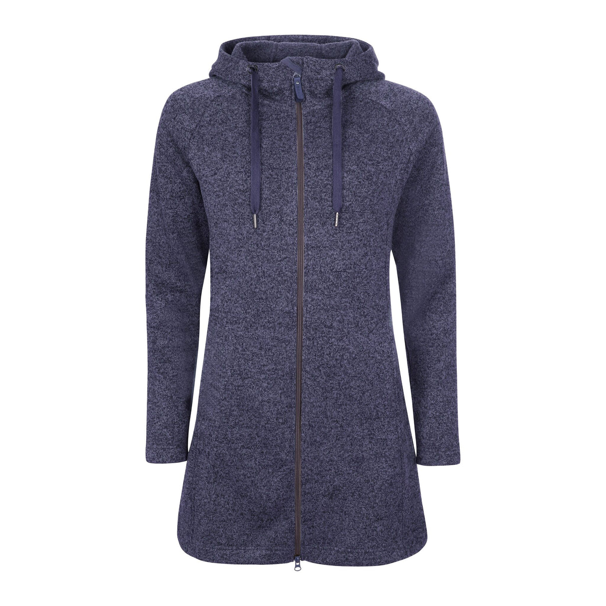 ELKLINE Damen-Fleecejacke DURCHWÄRMER, nachhaltige Freizeitjacke, verstellbare Kapuze, Kinnschutz und Lederoptik Accessoires - 36 - 46