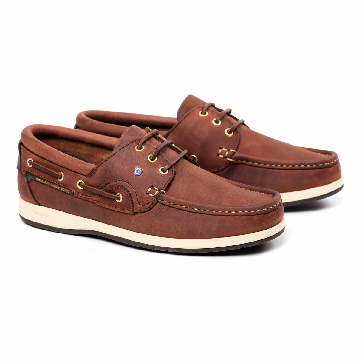 Dubarry Deckschuh COMMODORE XLT – Handgefertigter Schnürschuh aus DryFast-DrySoft™-Leder, Leichte und komfortable ExtraLight®-Sohle, Rutschfeste NonSlip-NonMarking™-Laufsohle mit 360°-Rundumschnürung - 41 – 47