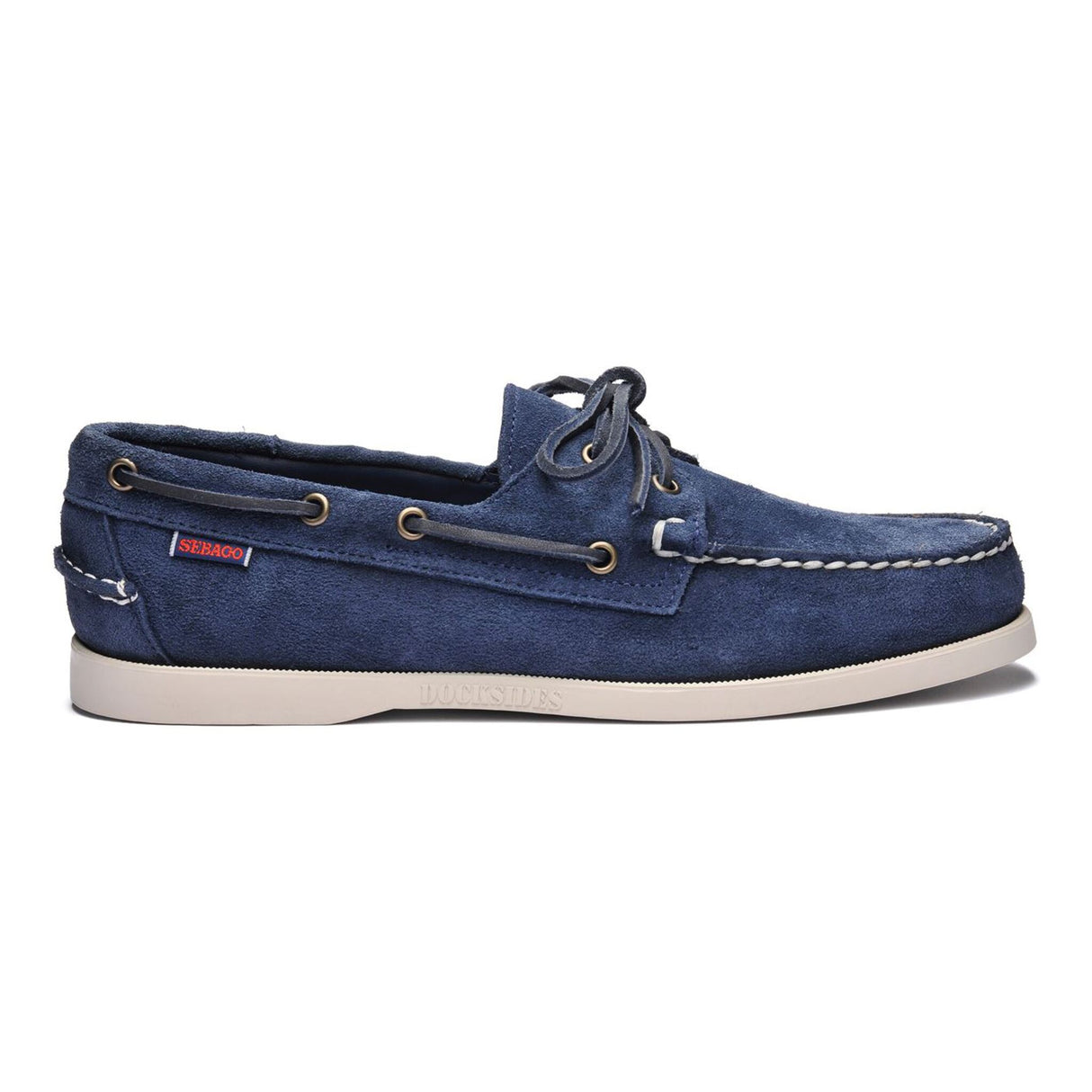 SEBAGO Herren Segelschuh DOCKSIDES PORTLAND aus Vollleder, maritimer Mokassin, rutschfeste Gummisohle für optimalen Halt - 41 - 50, braun, dunkelbraun, nubuk-navy