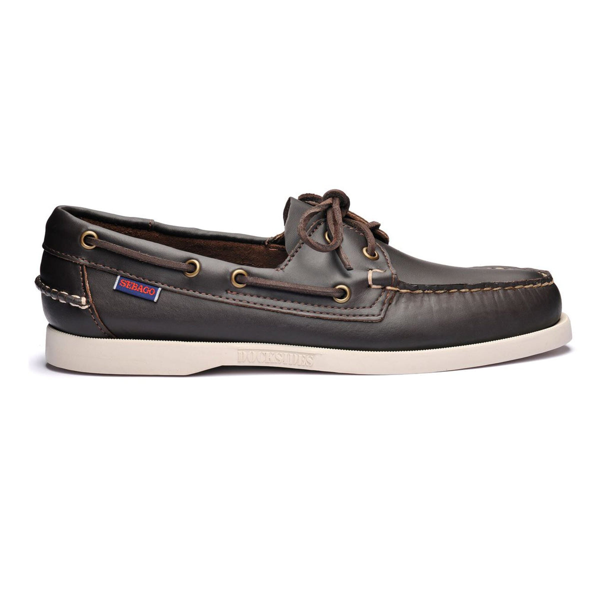 SEBAGO Herren Segelschuh DOCKSIDES PORTLAND aus Vollleder, maritimer Mokassin, rutschfeste Gummisohle für optimalen Halt - 41 - 50, braun, dunkelbraun, nubuk-navy