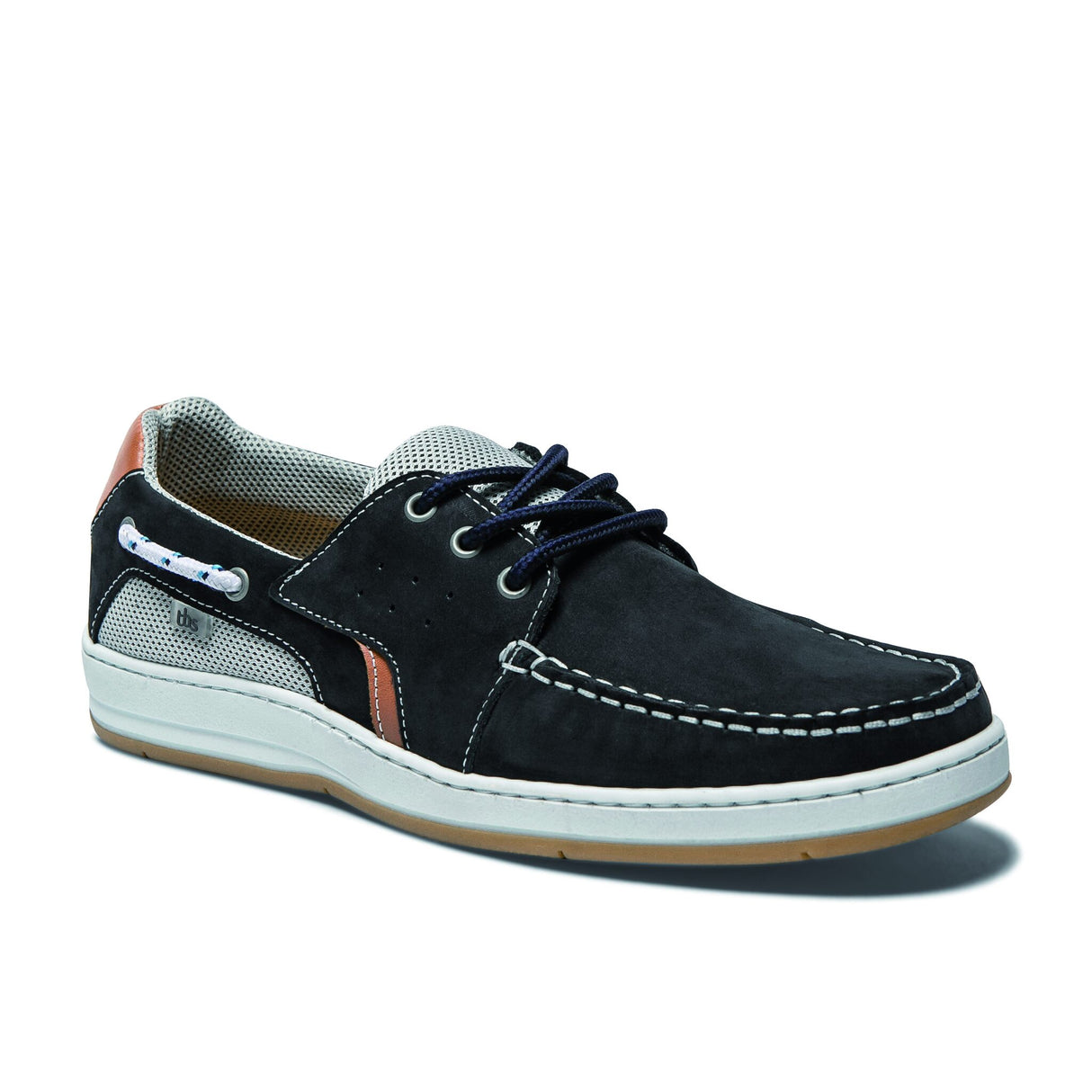 TBS Herren Bootsschuh SAFFORD aus hochwertigem Nubukleder, sportlich und komfortabel für den Alltag - 40 - 47 (beige, navy, braun)