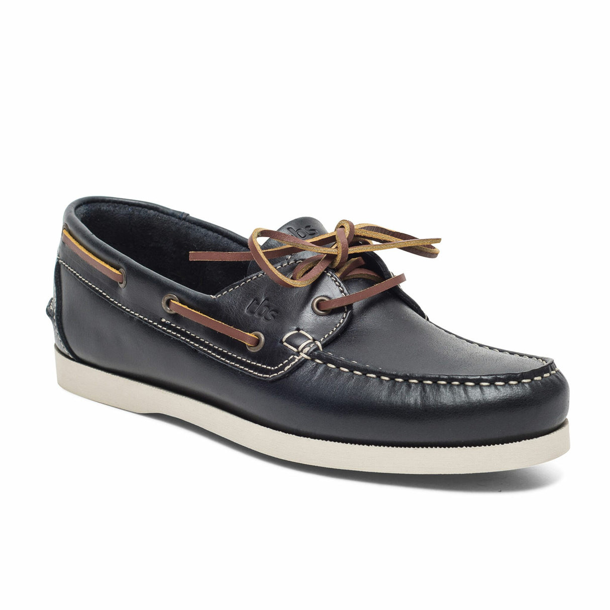 TBS PHENIS men's boat shoe made of oiled leather, seawater-resistant, with a non-slip rubber sole - 40 - 47 (jeans-white, light brown, navy, dark blue-cream, navy, brown, navy-brown, light blue)