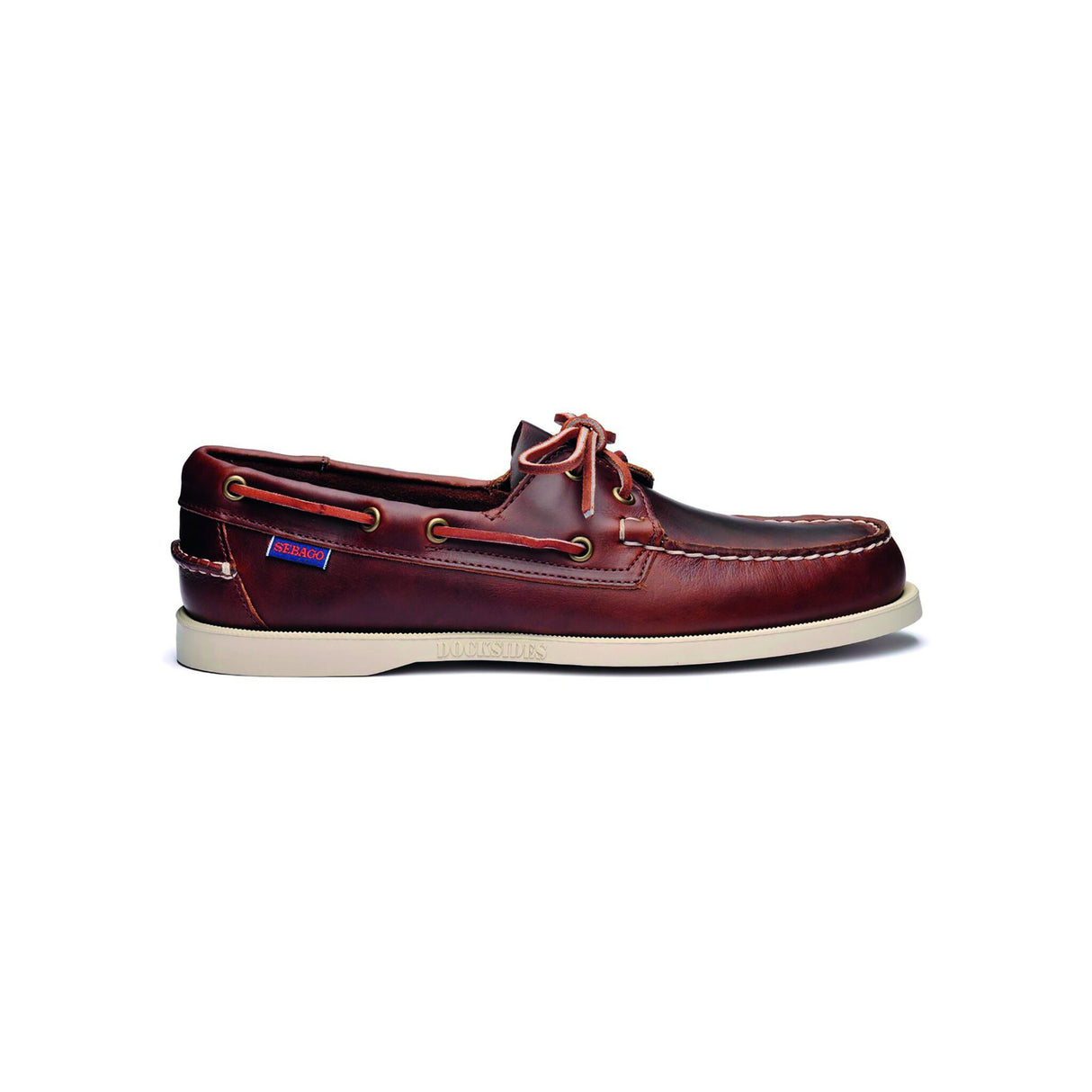 SEBAGO Herren-Leder-Bootsschuh DOCKSIDES PORTLAND WAXED, wasserfest, Bootsschuhe für den Sommer mit rutschfester Gummisohle - 41 - 48
