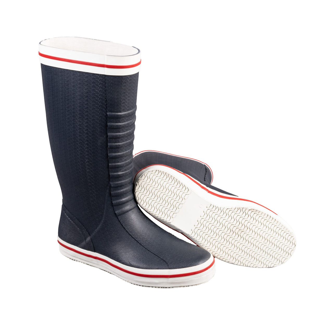 OCEAN pro+ Gummistiefel aus Naturkautschuk, robuste, flexible Wetterschutzstiefel mit Baumwollfutter, stoßabsorbierend - 37 - 47 (Normalschaft oder Langschaft)