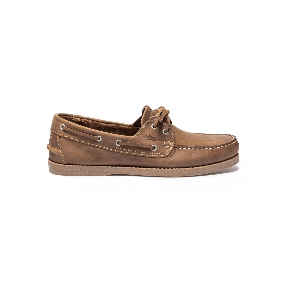 TBS PHENIS men's boat shoe made of oiled leather, seawater-resistant, with a non-slip rubber sole - 40 - 47 (jeans-white, light brown, navy, dark blue-cream, navy, brown, navy-brown, light blue)