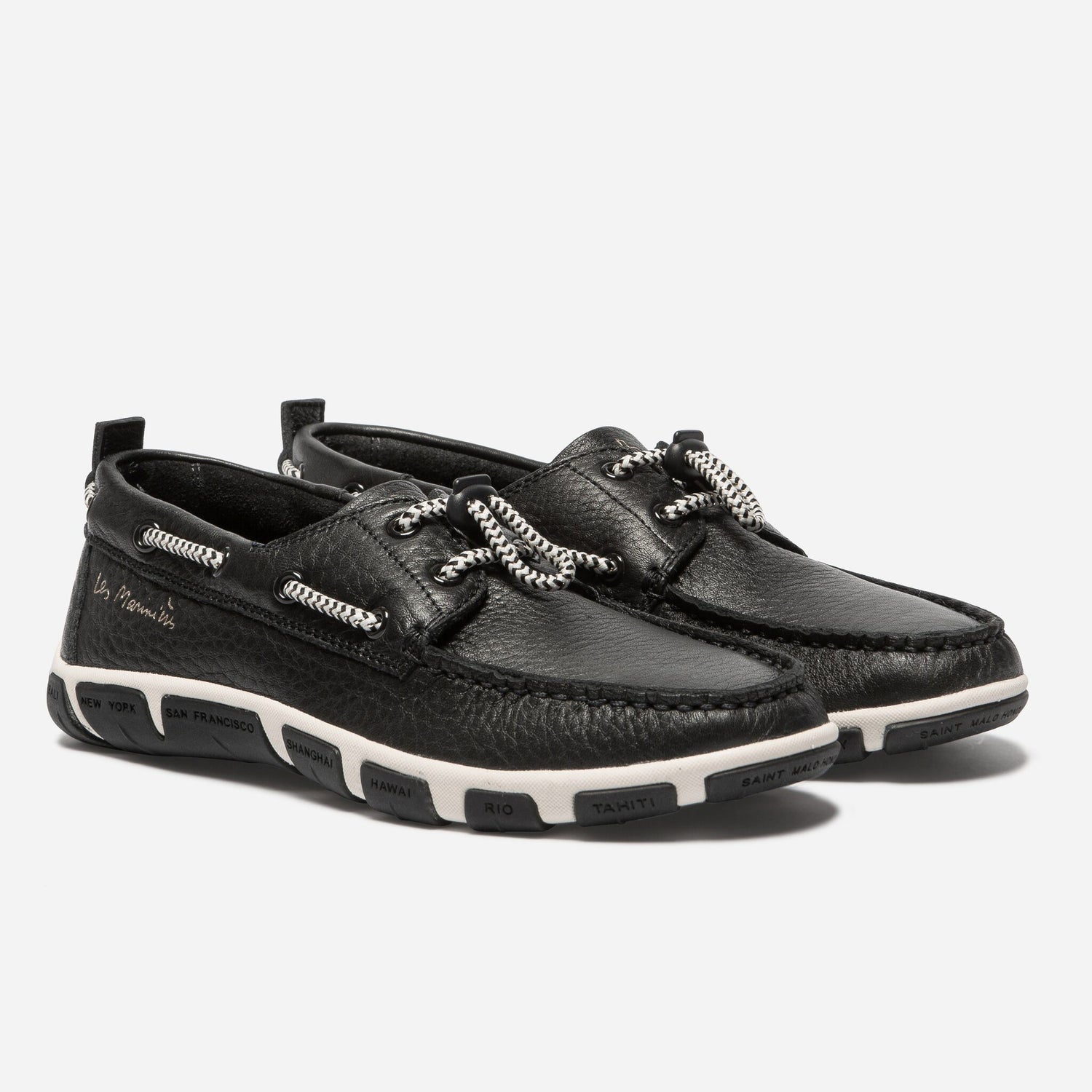 TBS Damen-Leder-Bootsschuh JANAELE, komfortabler Bootsschuh aus salzwasserbeständigem Leder, Easyless-Schnürung, herausnehmbare Lederdecksohle - 37 - 41 (Optional mit Farbe navy oder blau-weiß)