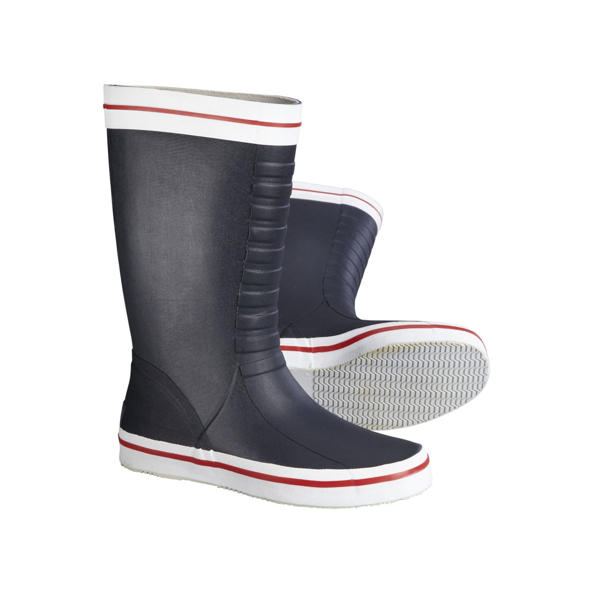 OCEAN pro+ Gummistiefel aus Naturkautschuk, robuste, flexible Wetterschutzstiefel mit Baumwollfutter, stoßabsorbierend - 37 - 47 (Normalschaft oder Langschaft)