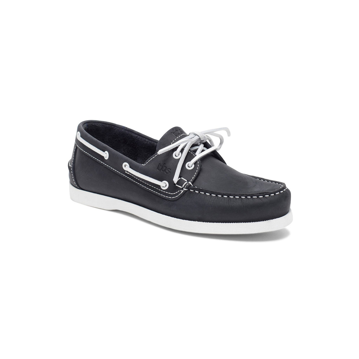 TBS PHENIS men's boat shoe made of oiled leather, seawater-resistant, with a non-slip rubber sole - 40 - 47 (jeans-white, light brown, navy, dark blue-cream, navy, brown, navy-brown, light blue)