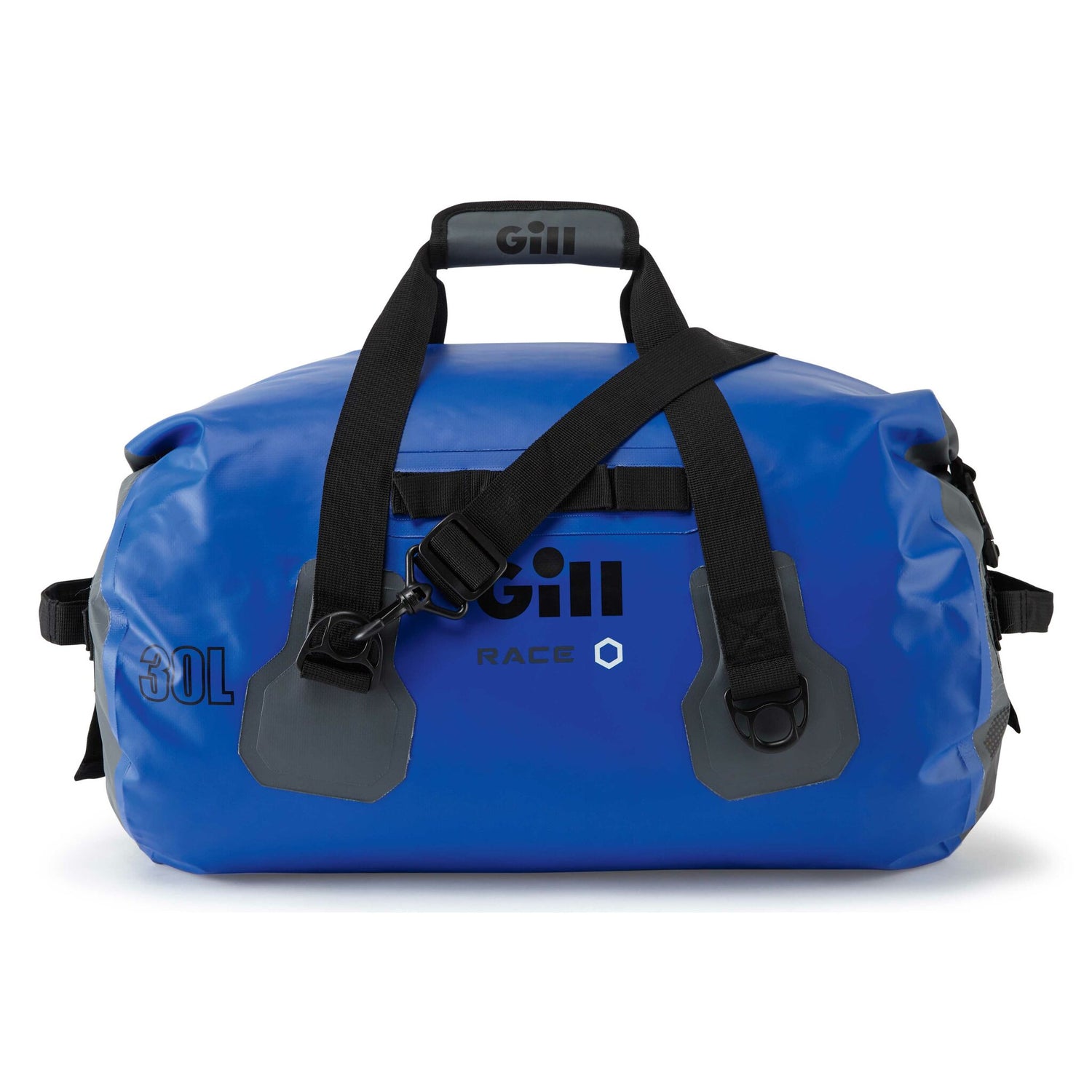 Gill Segeltasche RACE, 30 Liter, wasserdicht, Sporttasche mit gepolsterte Schultergurten - blau, orange, graphit