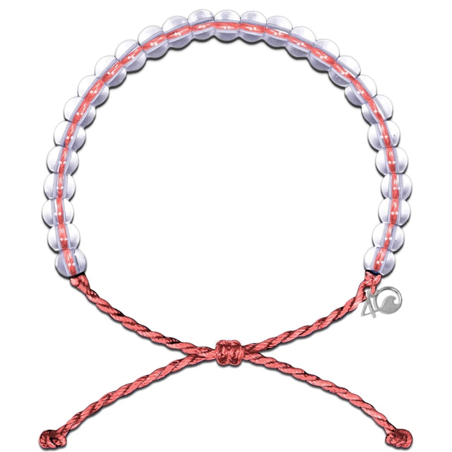 4Ocean Armband recycelt rot, Nachhaltiges Schmuckstück, Müllreduktion Ozean-Programm