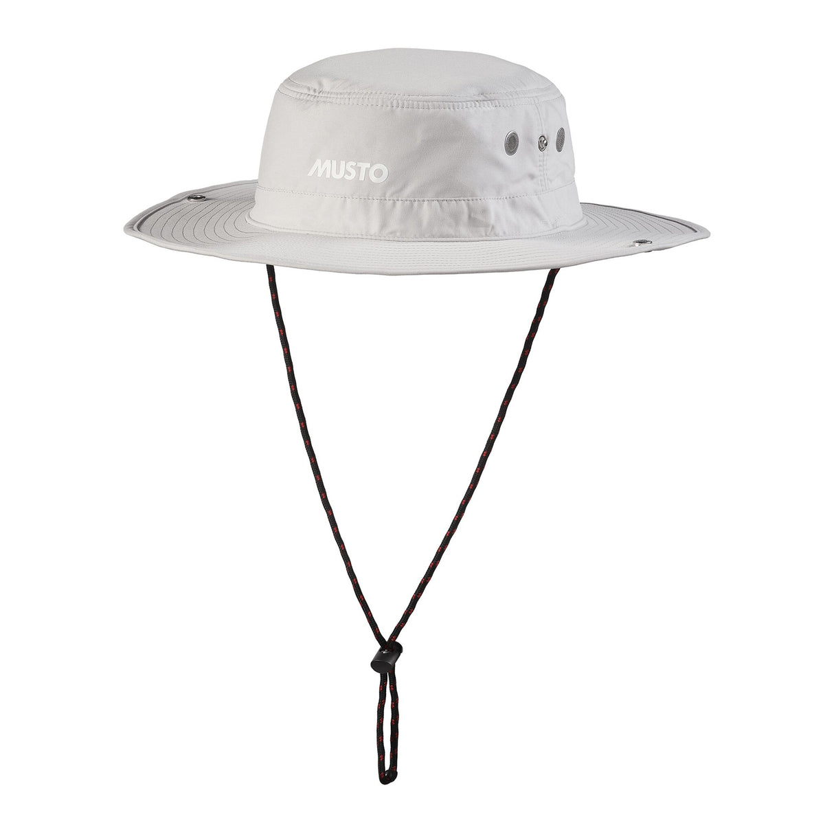 MUSTO Brimmed Hat mit DWR-Beschichtung, wasserabweisend & UV-Schutz LSF40, optimaler Halt durch Kordelzug - S – L oder weiß, light stone
