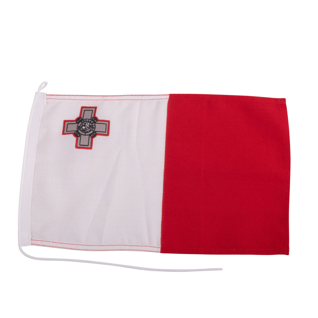 Gastlandflagge Malta, 100% Spun-Polyester, UV-beständig, mit Öse und Bändchen - 20x30 - 30x45 cm (Optional mit Öse und Bändchen)