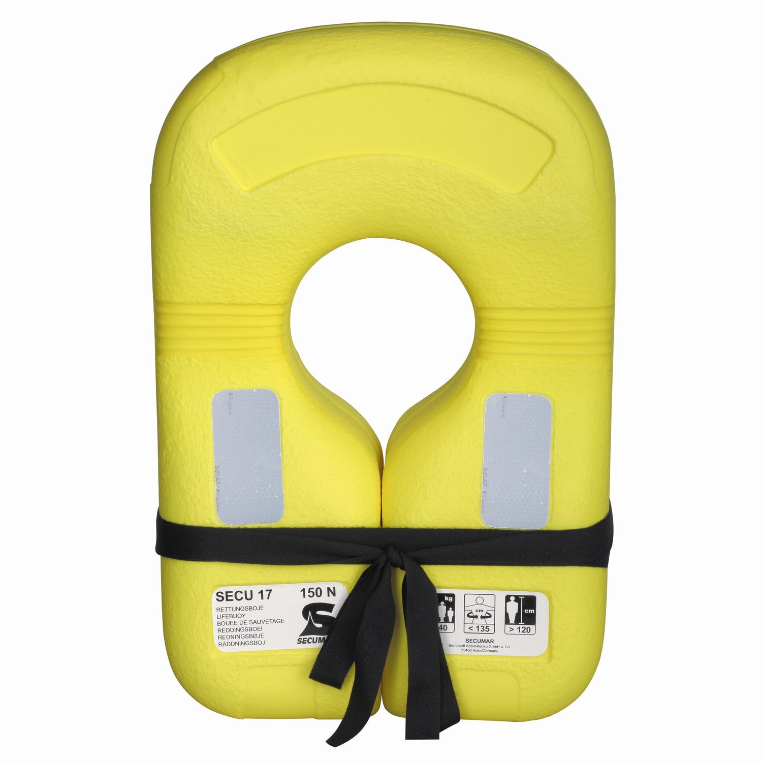Secumar Feststoff-Rettungsweste 17 145N Auftrieb, Schwimmweste, Unverwüstlich MOB-Rettungsmittel