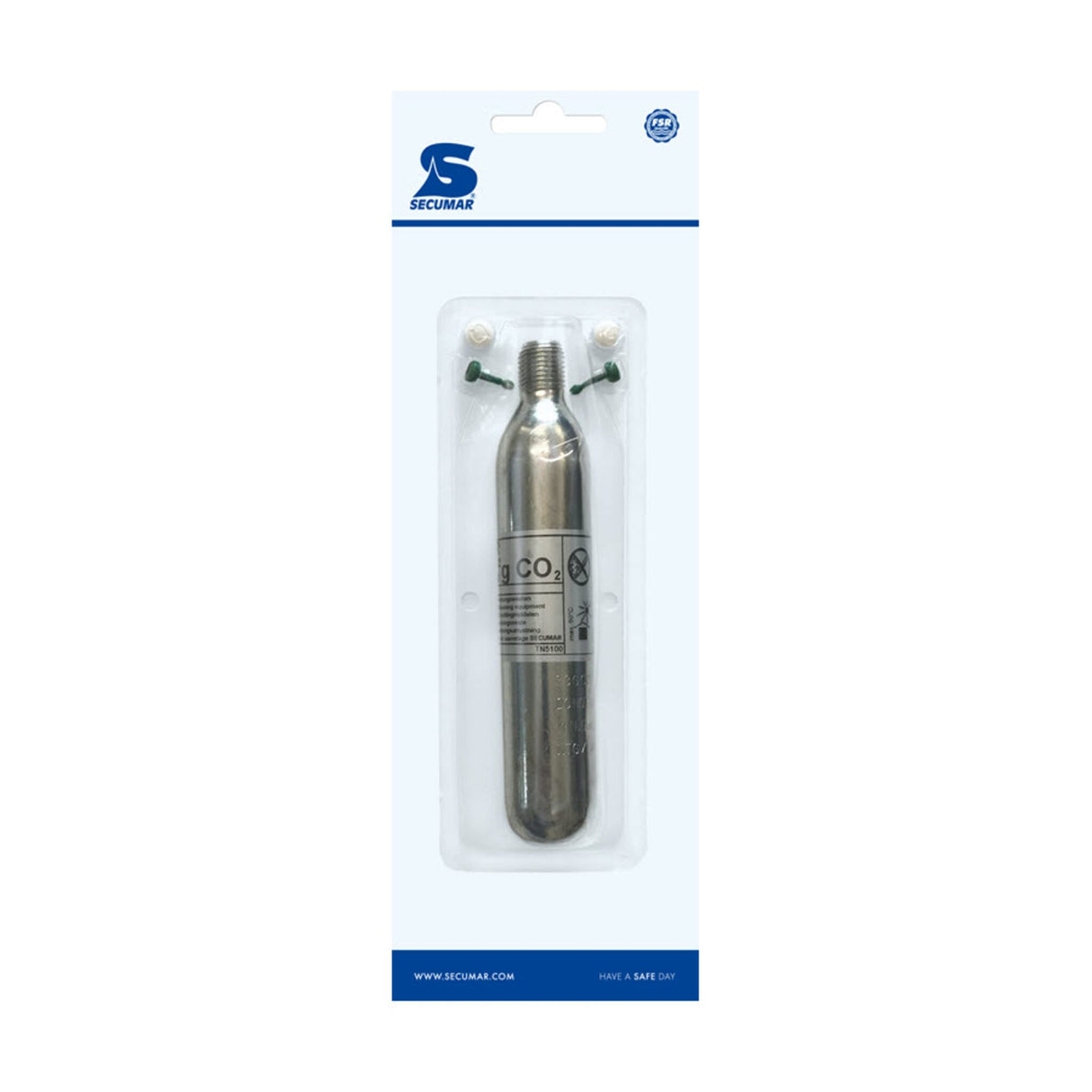 SECUMAR CO²-Ersatzpatrone 22g Rettungswestenzubehör, Ersatzpatrone, passend für SECUMAR FREE100