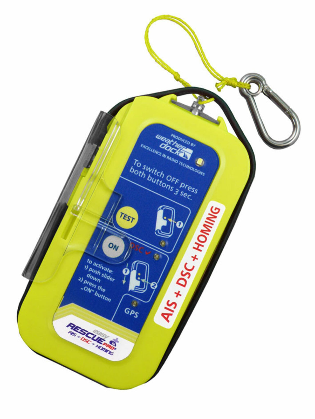 Weatherdock Seenotsender AIS-SART easyRESCUE-PRO³, Notfallsender, leistungsstark mit DSC und 12 MHz homing