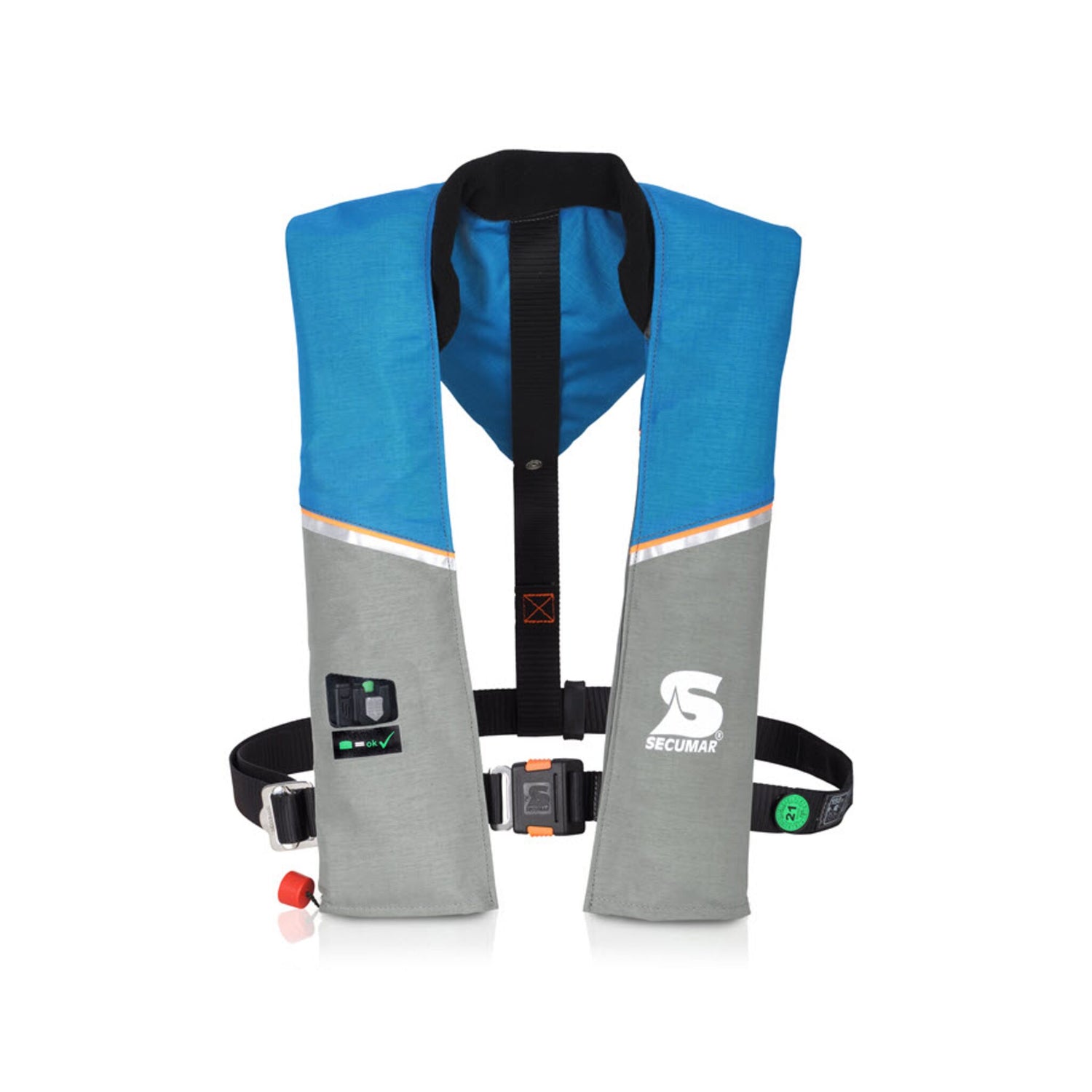 SECUMAR Rettungsweste Ultra 170 ohne Harness, flache Konstruktion, optimale Bewegungsfreiheit, ISO 12402-3 zugelassen -