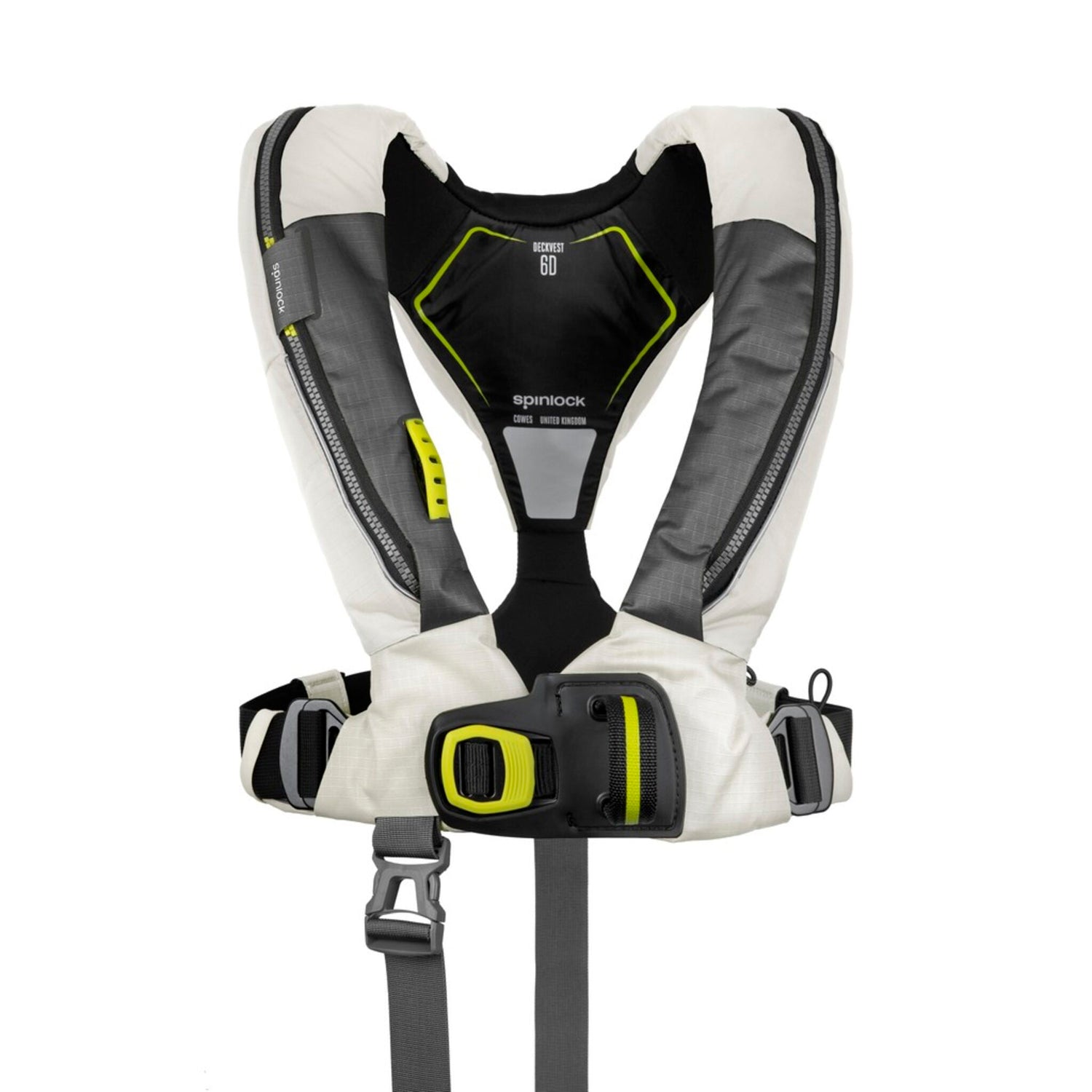 Spinlock DECKVEST 6D 170N Rettungsweste, Sicherheitsweste, mit HRS-System und UML EPro Elite-Auslöseautomatik - schwarz, blau, weiß, gelb