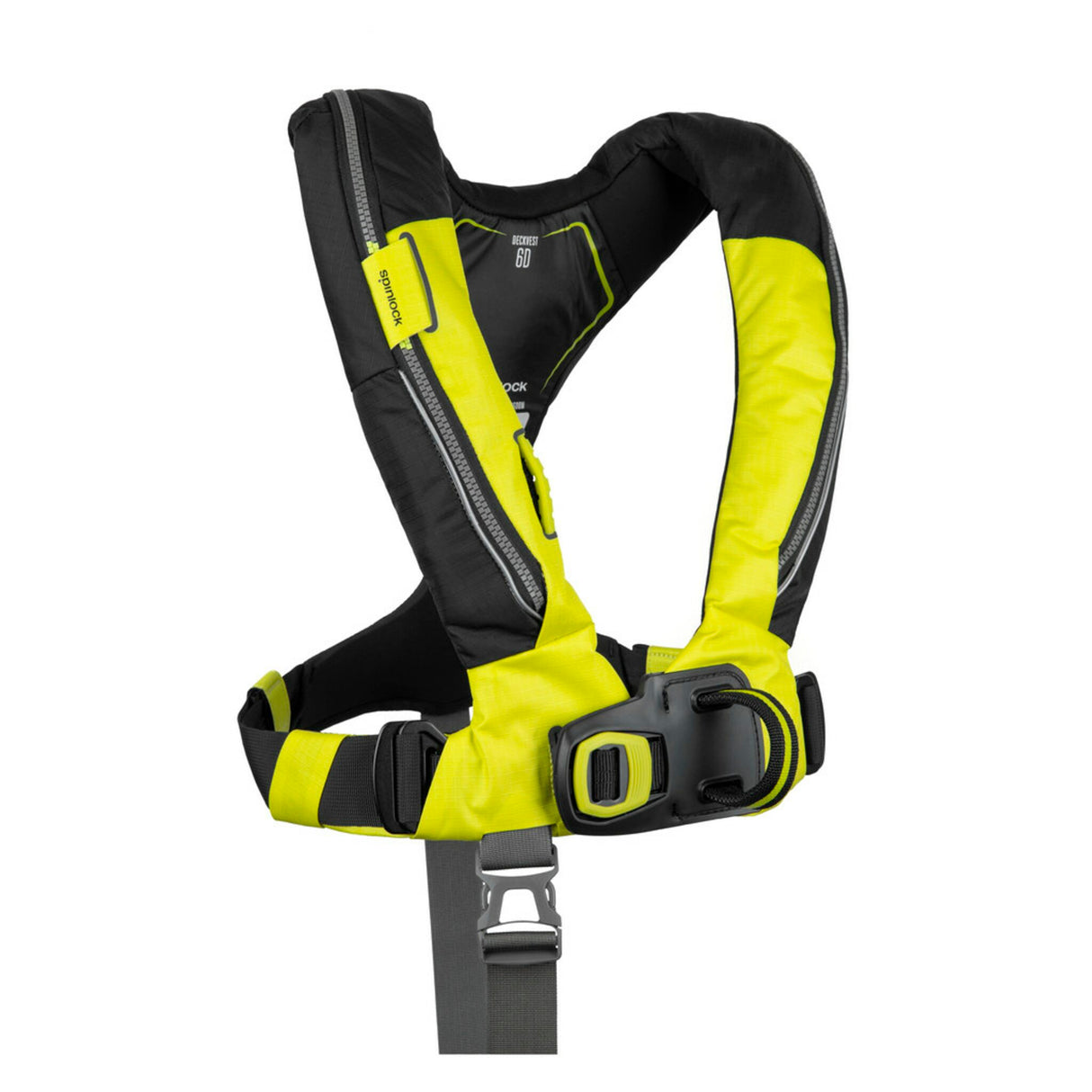Spinlock DECKVEST 6D 170N Rettungsweste, Sicherheitsweste, mit HRS-System und UML EPro Elite-Auslöseautomatik - schwarz, blau, weiß, gelb