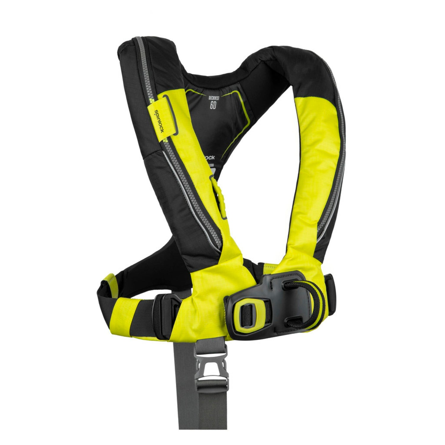 Spinlock DECKVEST 6D 170N Rettungsweste, Sicherheitsweste, mit HRS-System und UML EPro Elite-Auslöseautomatik - schwarz, blau, weiß, gelb