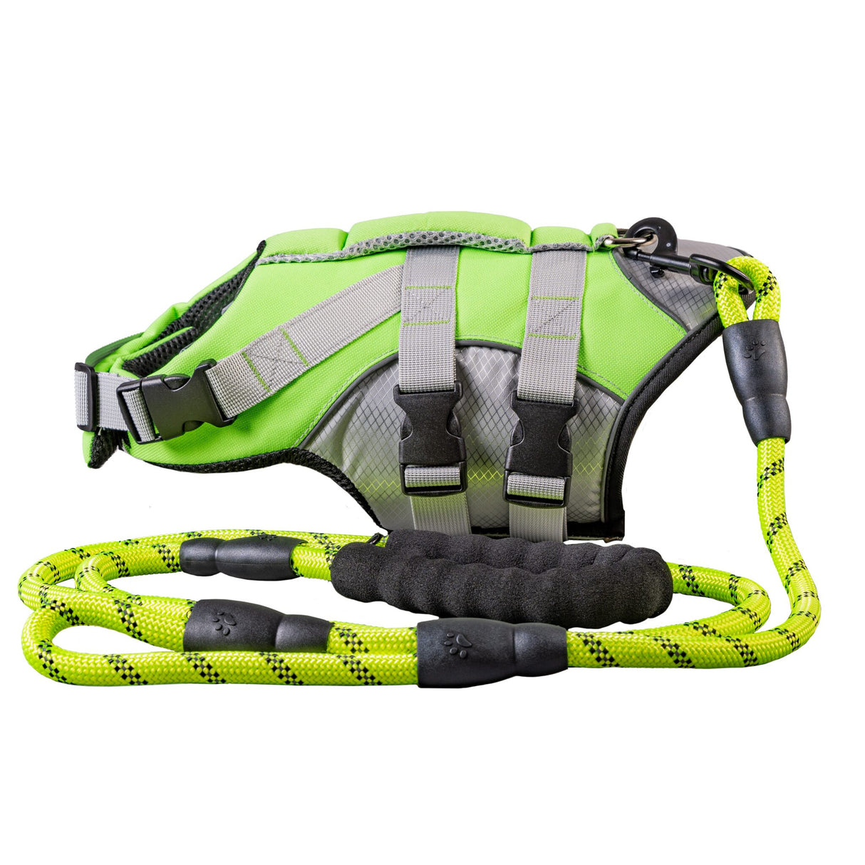 SeaCurity Hunderettungsweste schwimmfähig mit Leine, sichere Hundeschwimmweste - S – XL